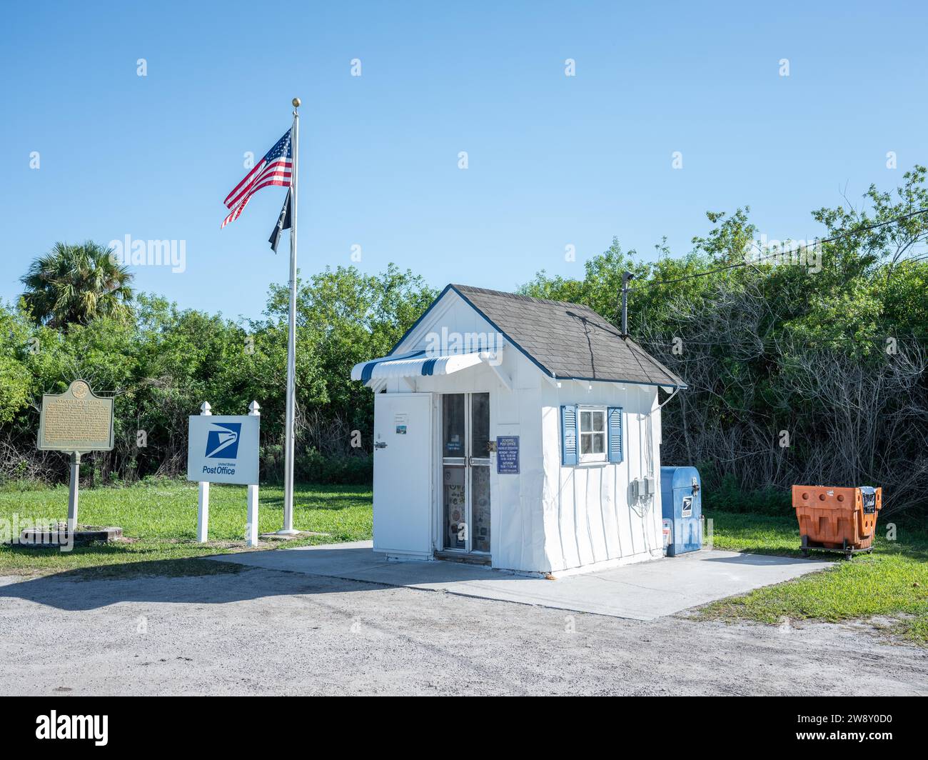 Ufficio postale di Ochopee, il più piccolo ufficio postale degli Stati Uniti, Big Cypress National Preserve, Everglades, Nord America, Florida, USA Foto Stock