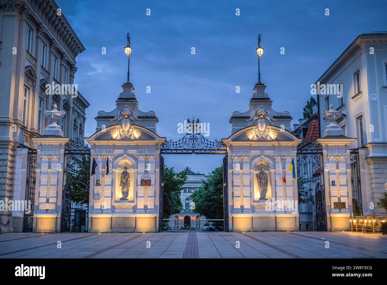 Old University Building, Uniwersytet Warszawski, Krakowskie Przedmiescie, Old Town, Varsavia, voivodato di Mazowieckie, Polonia Foto Stock