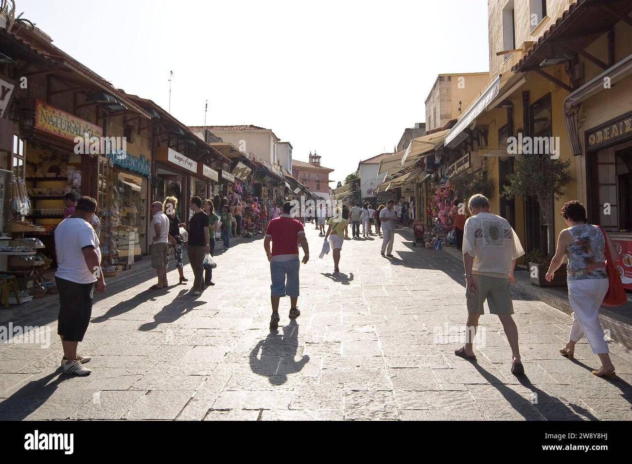 Rhodes Island, Rodi è una città situata sulla punta settentrionale dell'omonima isola greca, Rodi Foto Stock