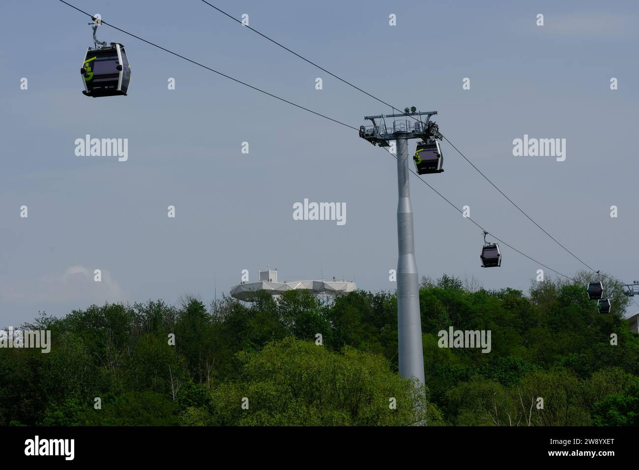 Berlino Germania - Giardini del mondo - funivia di montagna Foto Stock