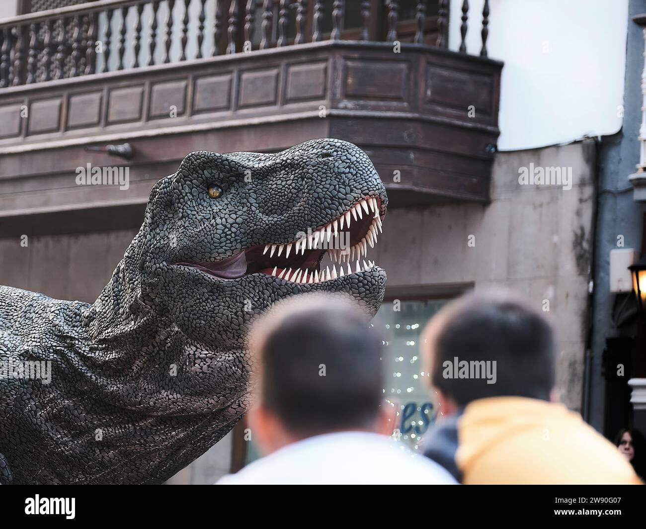 Evento di dinosauri a la Palma, Isole Canarie. Foto Stock