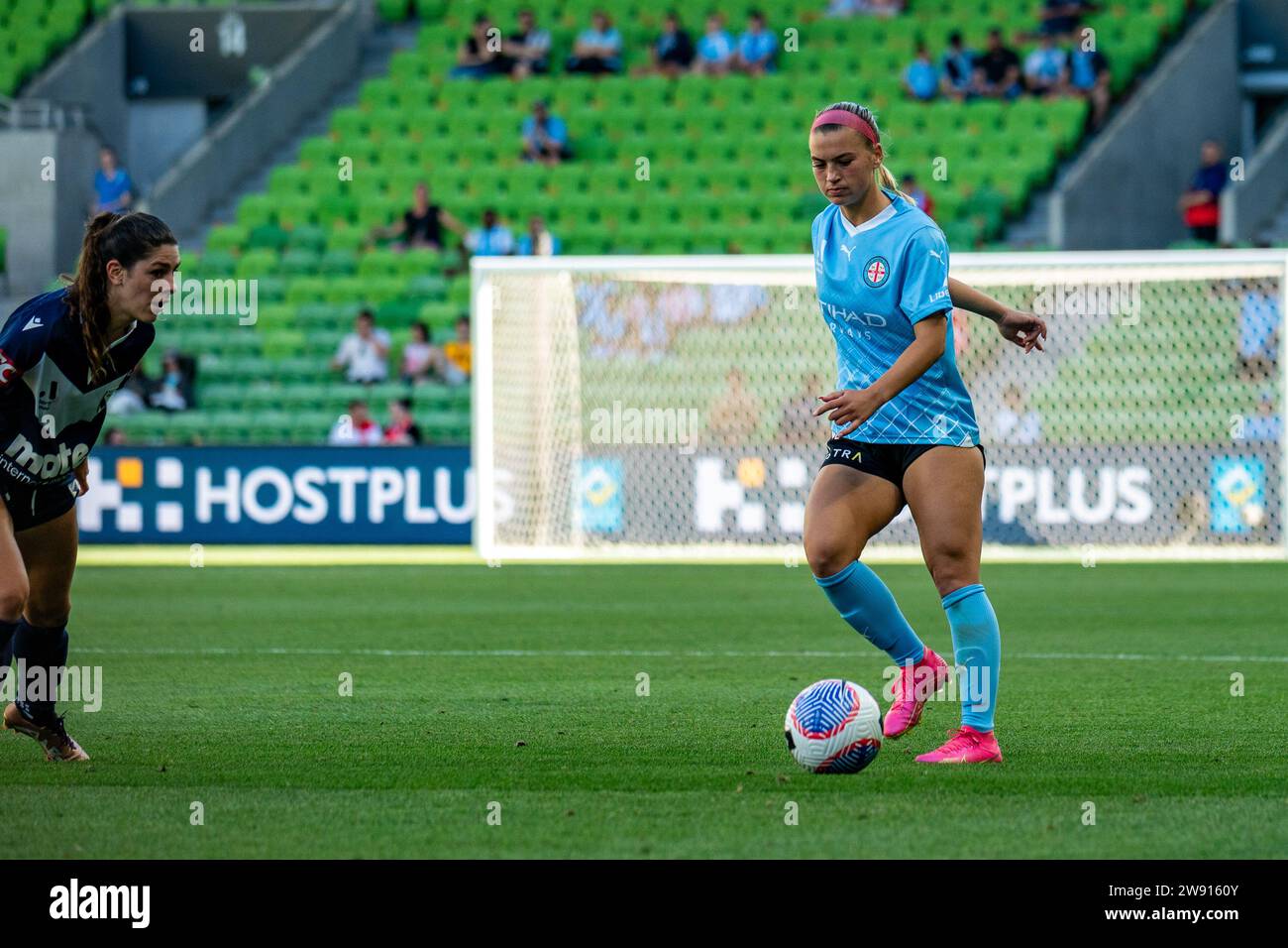 Melbourne, Australia. 23 dicembre 2023. Durante il Liberty A-League Women's match tra Melbourne City FC e Melbourne Victory FC all'AAMI Park di Melbourne, Australia. Crediti: James Forrester/Alamy Live News Foto Stock