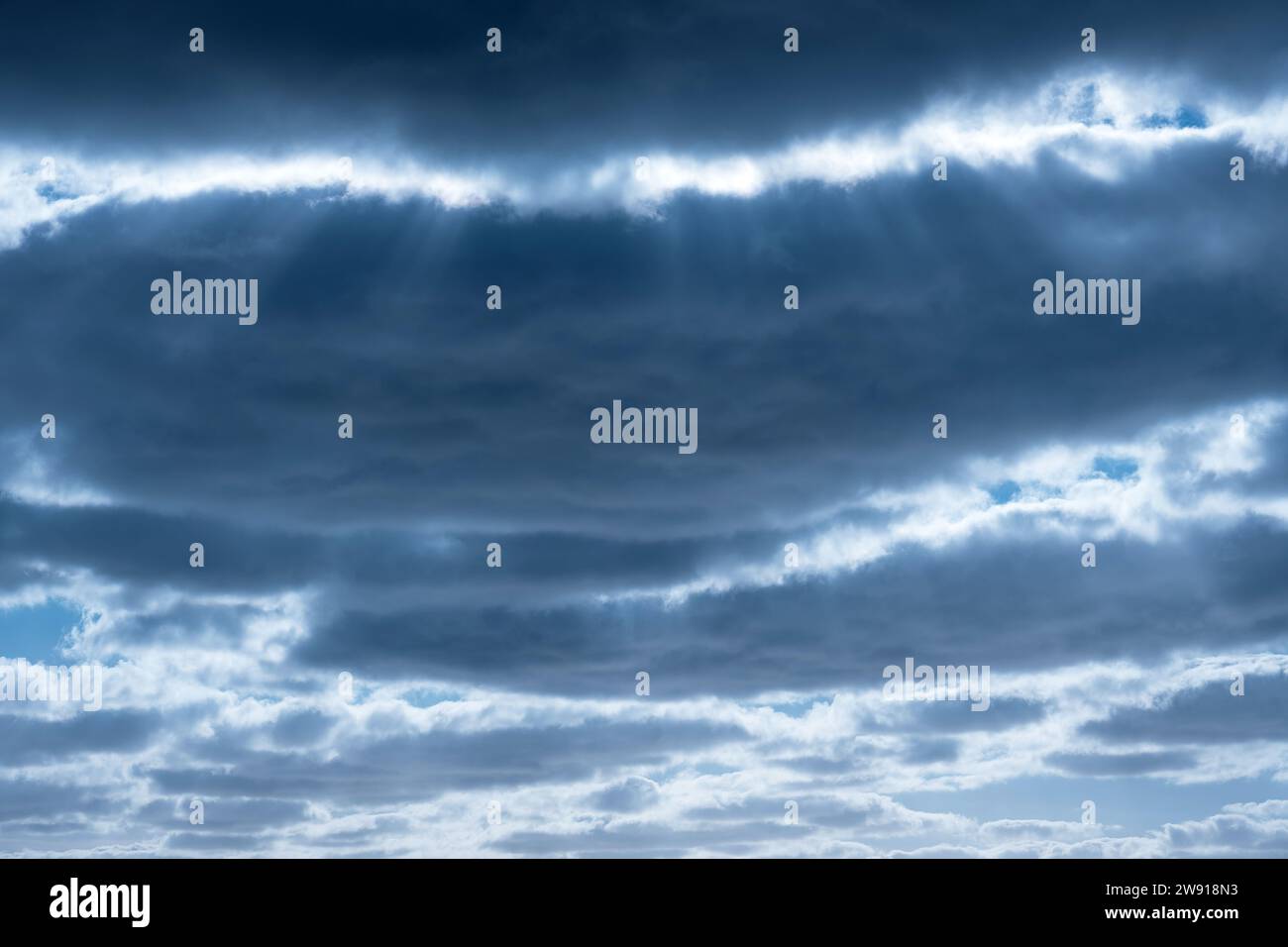 Nuvole temporalesche Foto Stock