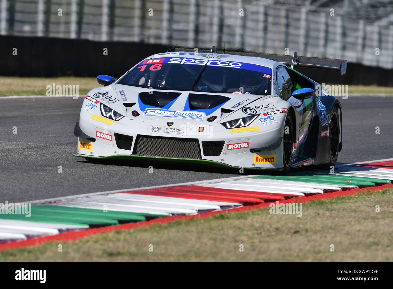 Scarperia, 29 settembre 2023: Lamborghini Huracan del team Imperiale Sport Car Service guidato da Ciglia massimo e Fascicolo Giuseppe in azione durante Foto Stock