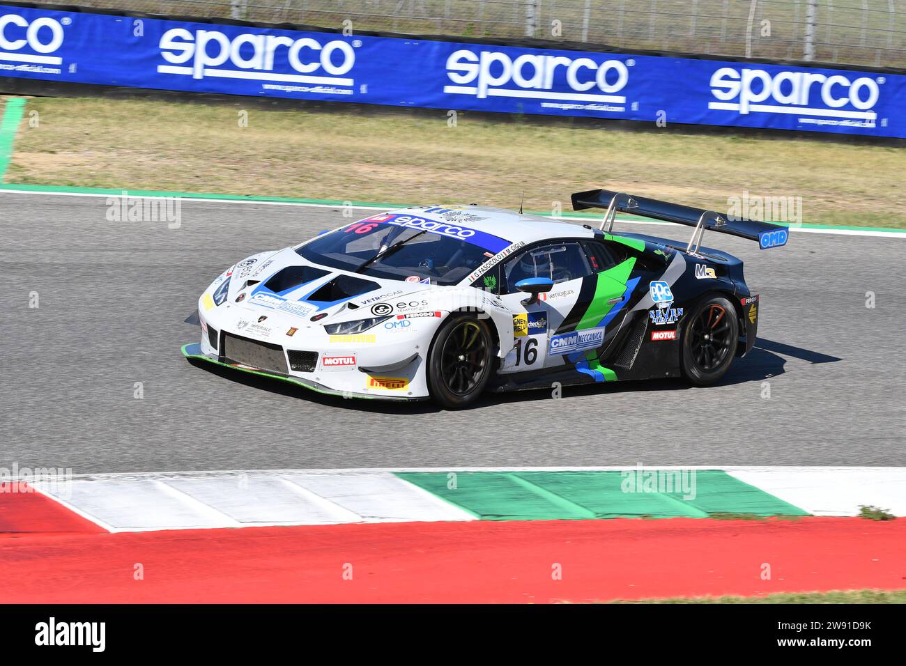 Scarperia, 29 settembre 2023: Lamborghini Huracan del team Imperiale Sport Car Service guidato da Ciglia massimo e Fascicolo Giuseppe in azione durante Foto Stock