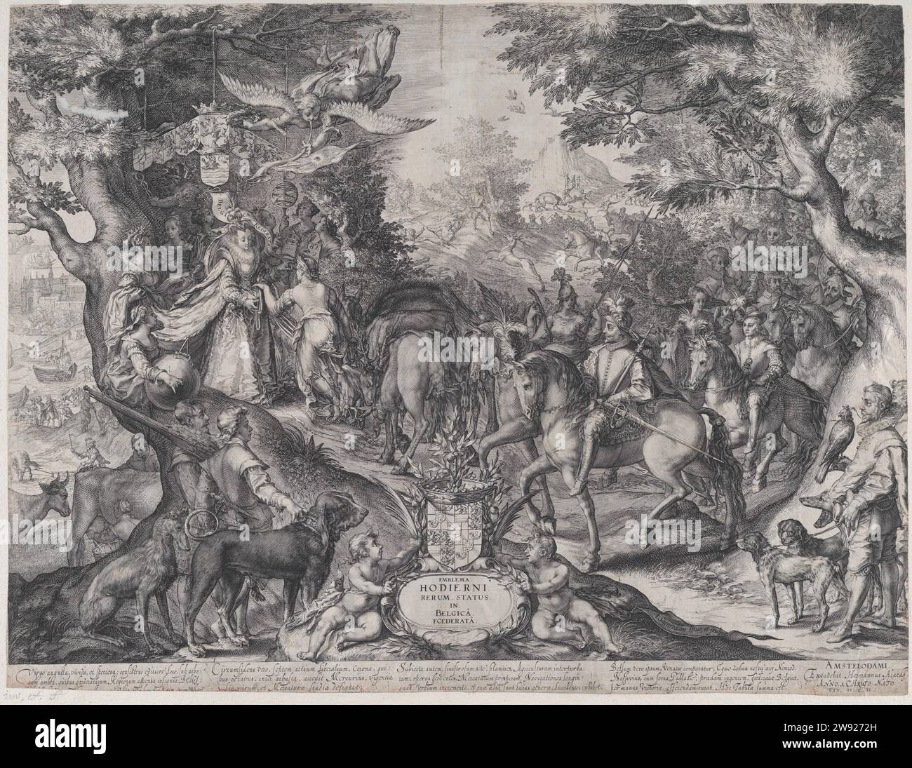 Allegoria del fiorente Stato delle Province Unite 1951 di Jan (Pietersz.) Saenredam Foto Stock