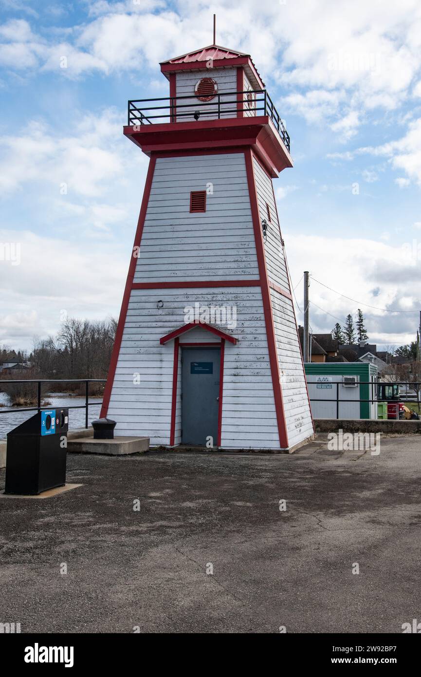 Faro di Grenville a Quebec, Canada Foto Stock