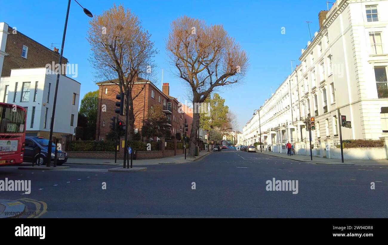 Elgin con vista sulla strada di Londra a mezzaluna Foto Stock