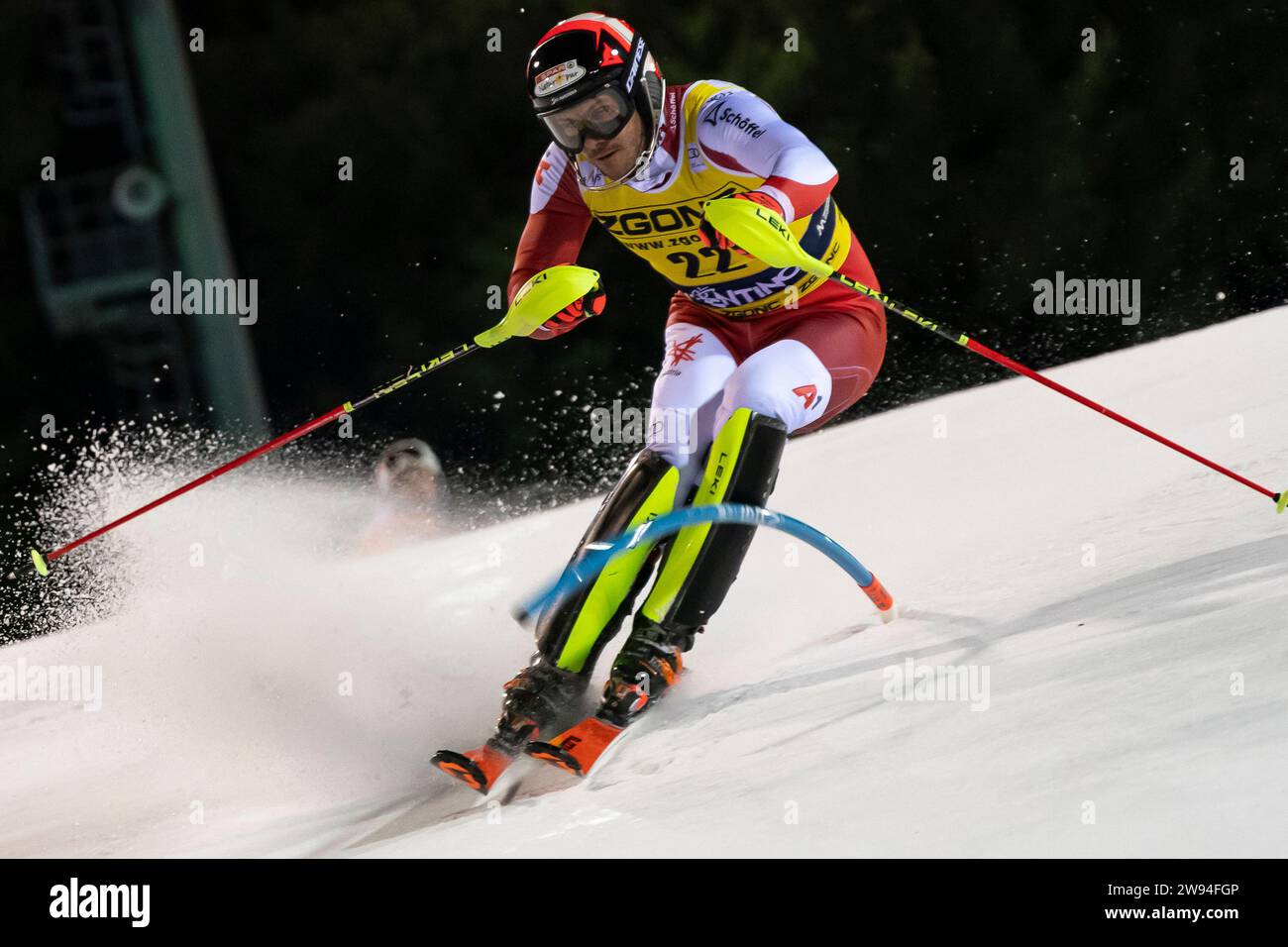 Madonna di Campiglio, Trento, 22 dicembre 2023: MATT Michael (Aut) partecipa alla Coppa del mondo di Sci Alpino 2023-24 Foto Stock