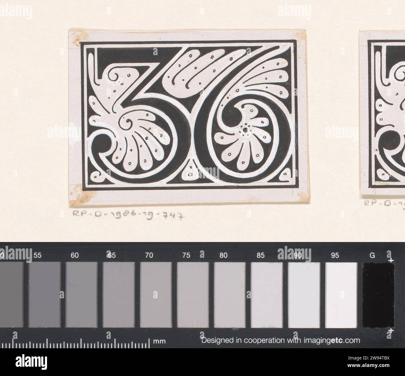 Numero 36, Reinier Willem Petrus de Vries (1874-1953), carta da disegno 1904. Inchiostro India (inchiostro). matita. pennarello/pennarello Foto Stock