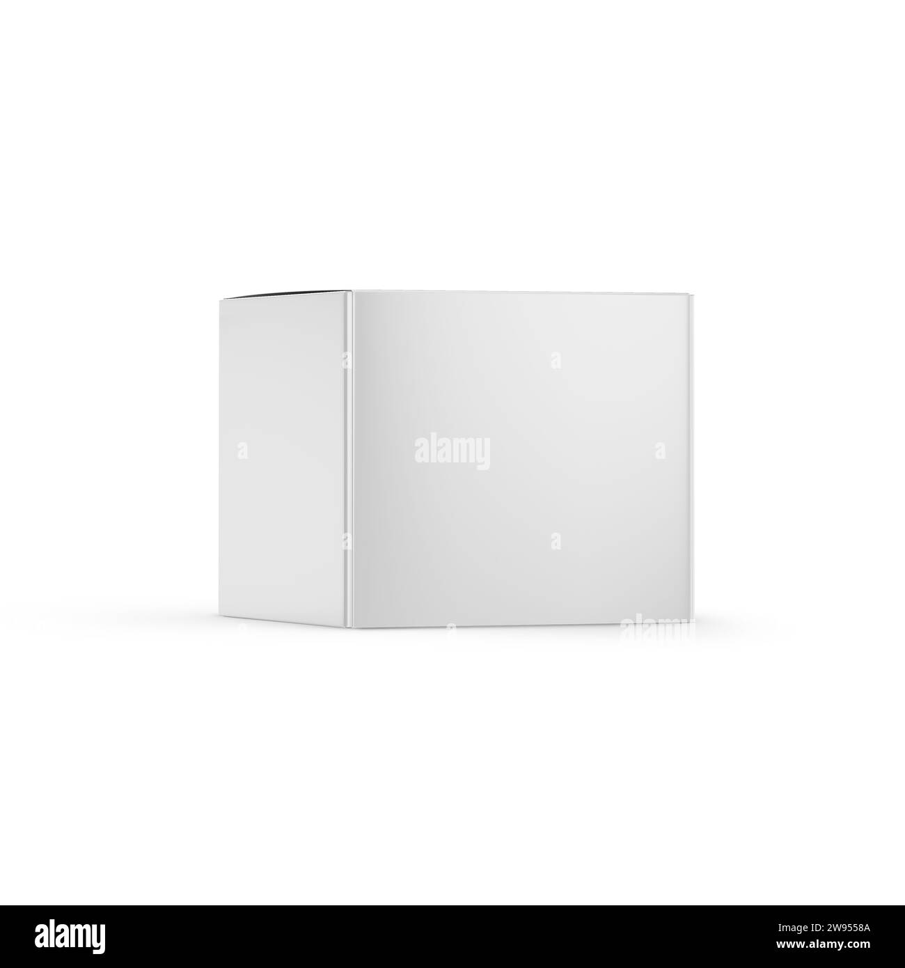 Mockup scatola di cartone isolato sullo sfondo. Rendering 3D. Foto Stock