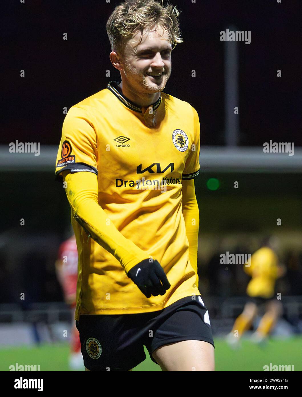 Boston United vs Alfreton Town Vanarama National League North 23.12.2023 Jakemans Community Stadium, Boston, Lincolnshire, Inghilterra Foto Stock