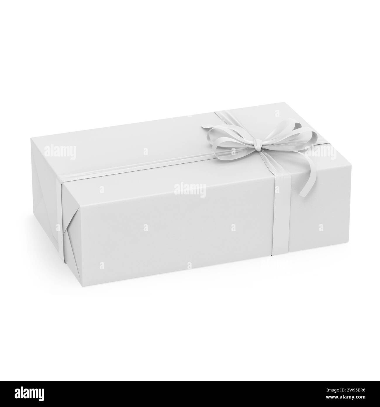 Confezione regalo Mockup isolato su sfondo 3D Rendering Foto Stock
