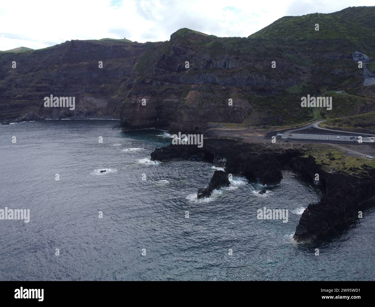 Ponta da Ferraria a Sao Miguel (Azzorre) Foto Stock