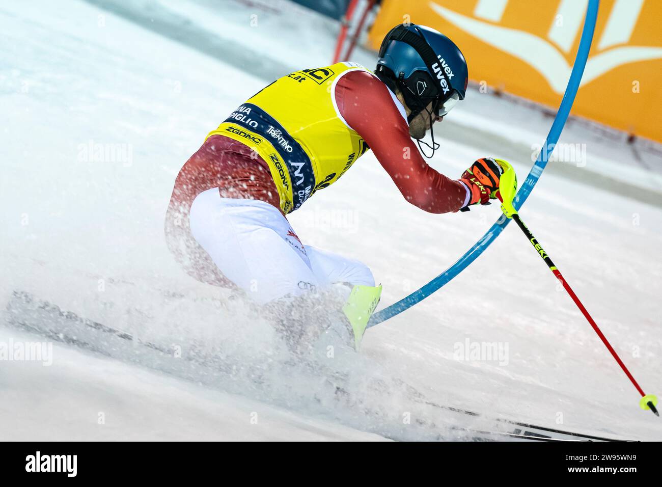 Madonna di Campiglio, Trento, 22 dicembre 2023: STROLZ Johannes (Aut) gareggia nella Coppa del mondo di Sci Alpino 2023-24 Foto Stock
