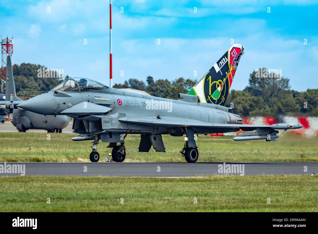 Tifone EF2000 dell'Aeronautica militare Italiana al RIAT 2023 - RAF Fairford Foto Stock