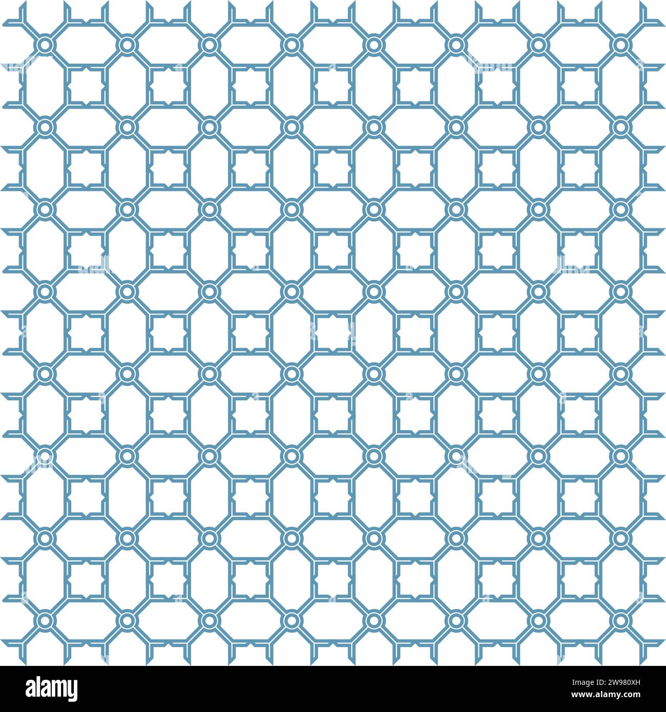 Paterna geometrica astratta con quadrati. Uno sfondo vettoriale senza interruzioni. Texture blu e bianca. Motivo grafico moderno Illustrazione Vettoriale