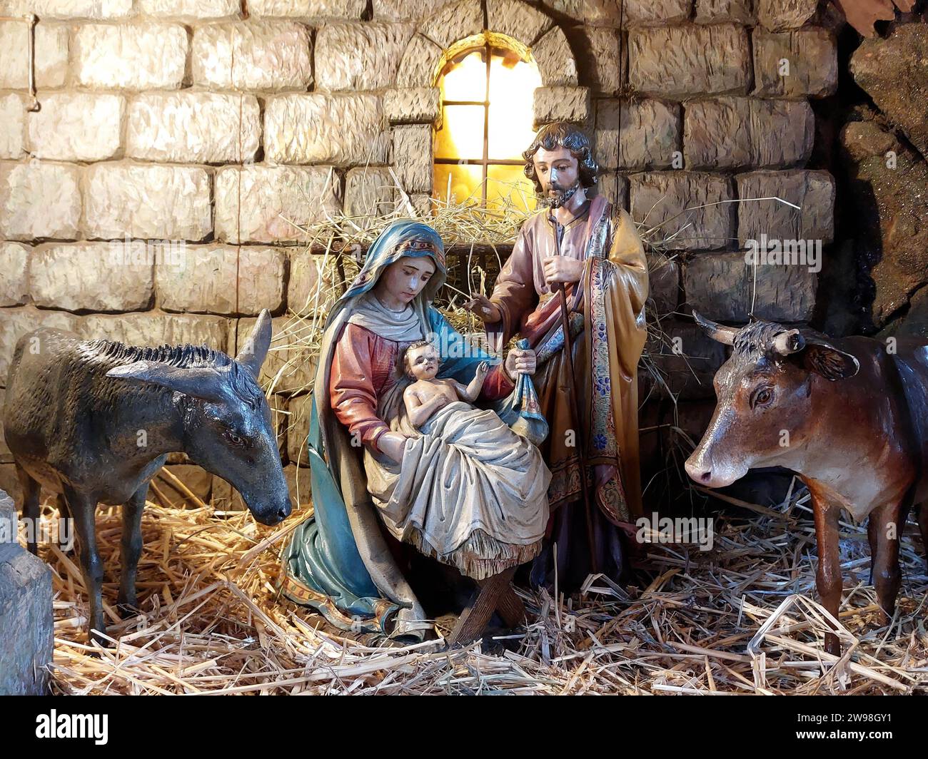 Weihnachtskrippen-Silikonformen – 2-teilig, Für Kerzen, Seife, Harz, Jesus, Maria, Joseph, Wellen-Spiral-Design
