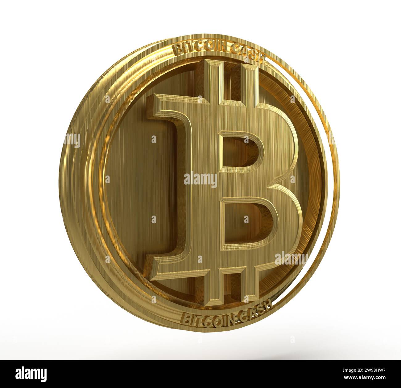 Logo Bitcoin Digital Currency Foto Stock