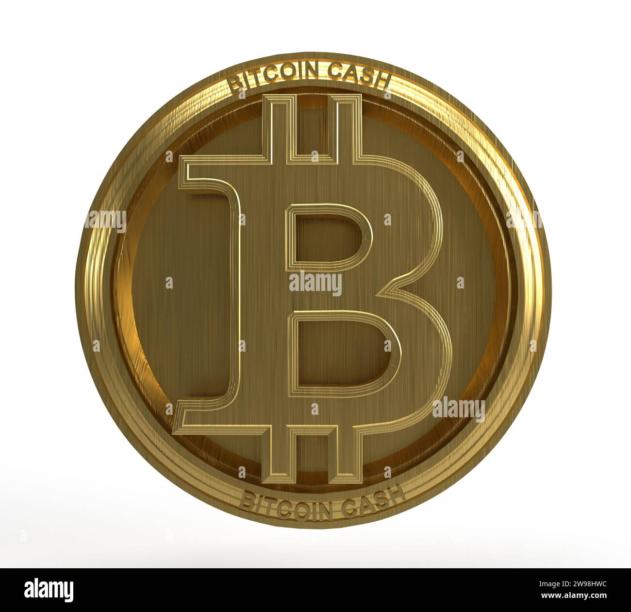 Logo Bitcoin Digital Currency Foto Stock