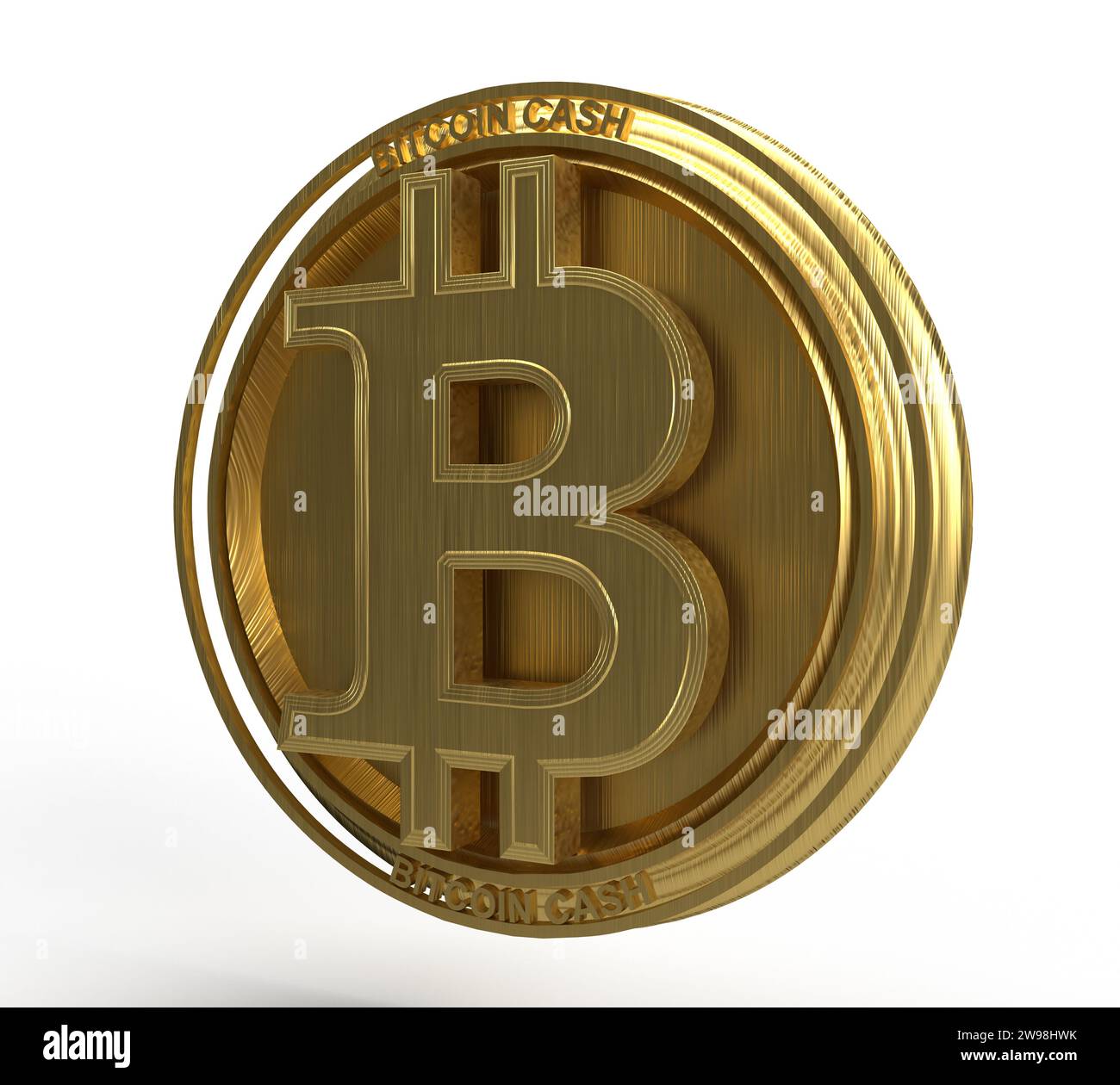 Logo Bitcoin Digital Currency Foto Stock