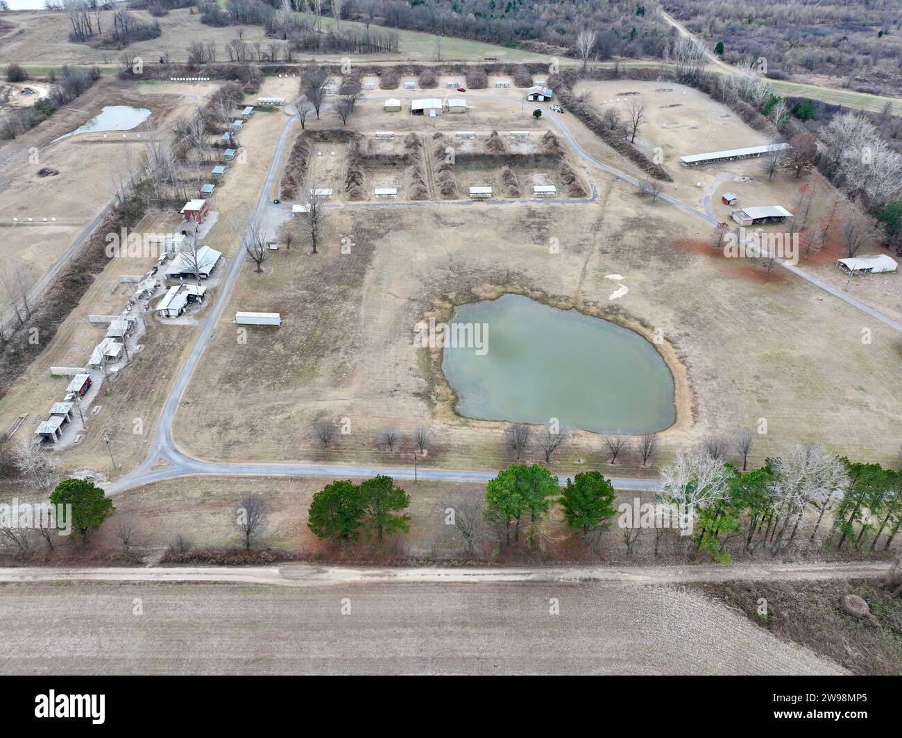 Il poligono di tiro Old Fort Gun Club in Arkansas Foto Stock