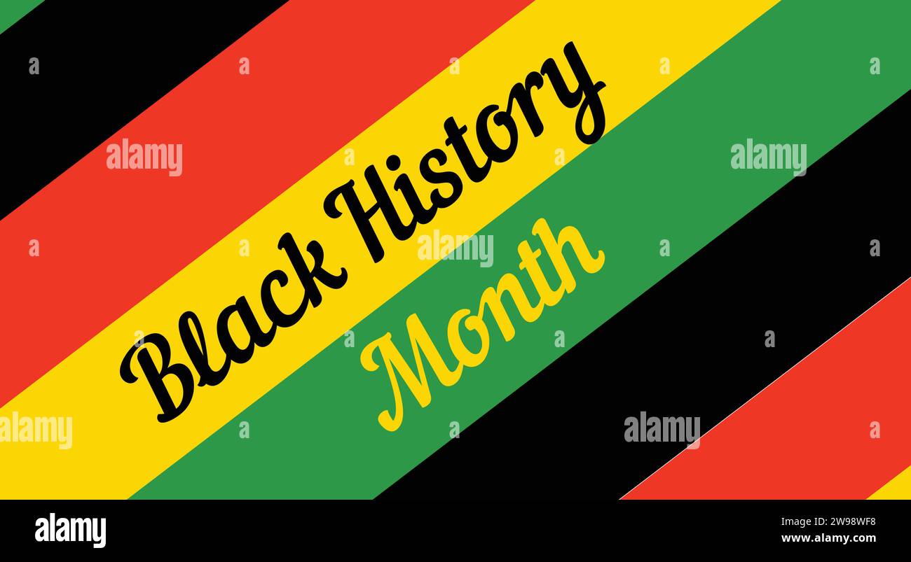Banner in stile africano Design vettoriale per la celebrazione del mese della storia nera sfondo Illustrazione Vettoriale