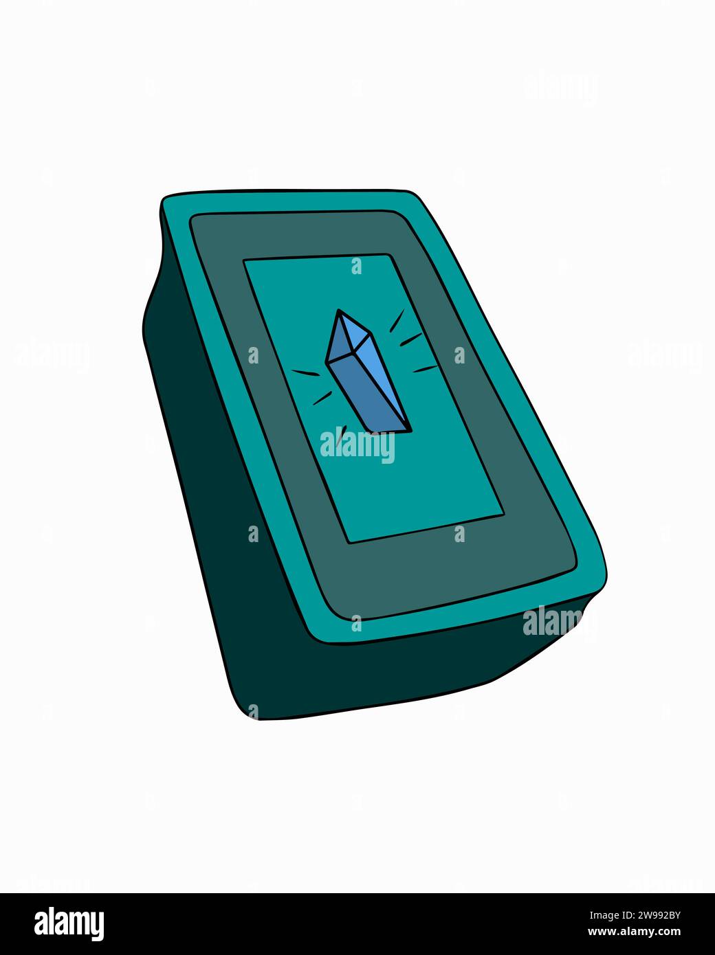 Illustrazione vettoriale isolata di un mazzo di carte tarocchi. Previsione del futuro. Indovinare le carte dei tarocchi. Tarocchi online. Illustrazione Vettoriale