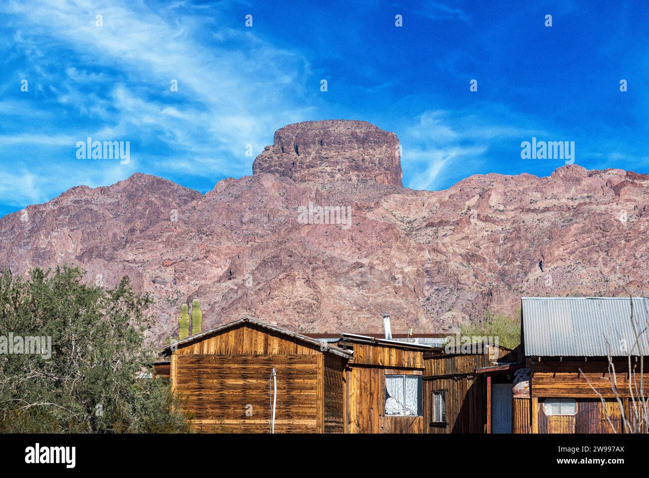 Storico castello Dome City. Arizona, USA. Foto Stock