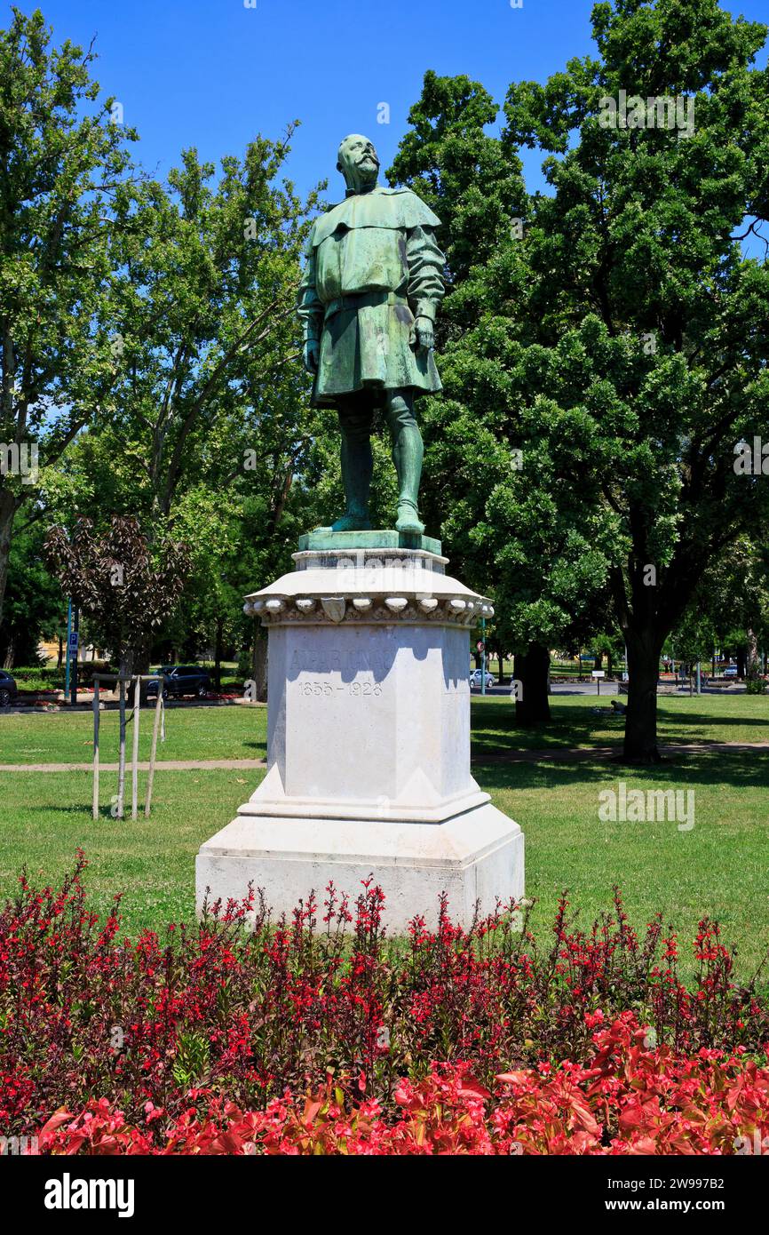 Monumento all'architetto ungherese Ignac Alpar Jozsef, nato Schockl Jozsef (1855-1928) a Budapest, Ungheria Foto Stock