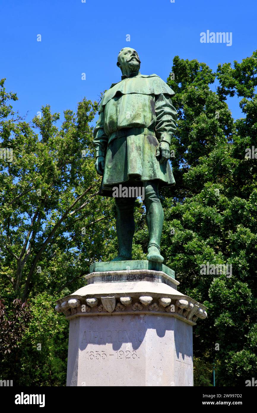 Monumento all'architetto ungherese Ignac Alpar Jozsef, nato Schockl Jozsef (1855-1928) a Budapest, Ungheria Foto Stock