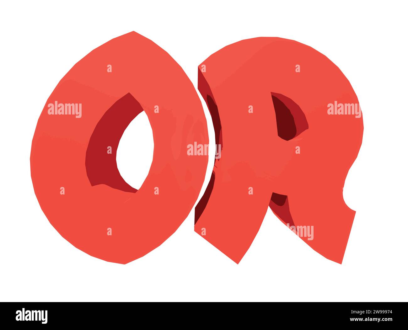 O Text 3D Rendering Typography Graffiti Logo Symbol, adatto per l'uso su magliette di abbigliamento, collane di gioielli, souvenir di compleanno, impegni Illustrazione Vettoriale