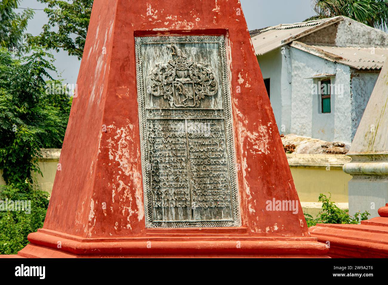 08 30 2015 Vintage Old Dutch Cimitery in Bheemunipatnam visakapatnam;Andhra Pradesh India Asia. Foto Stock