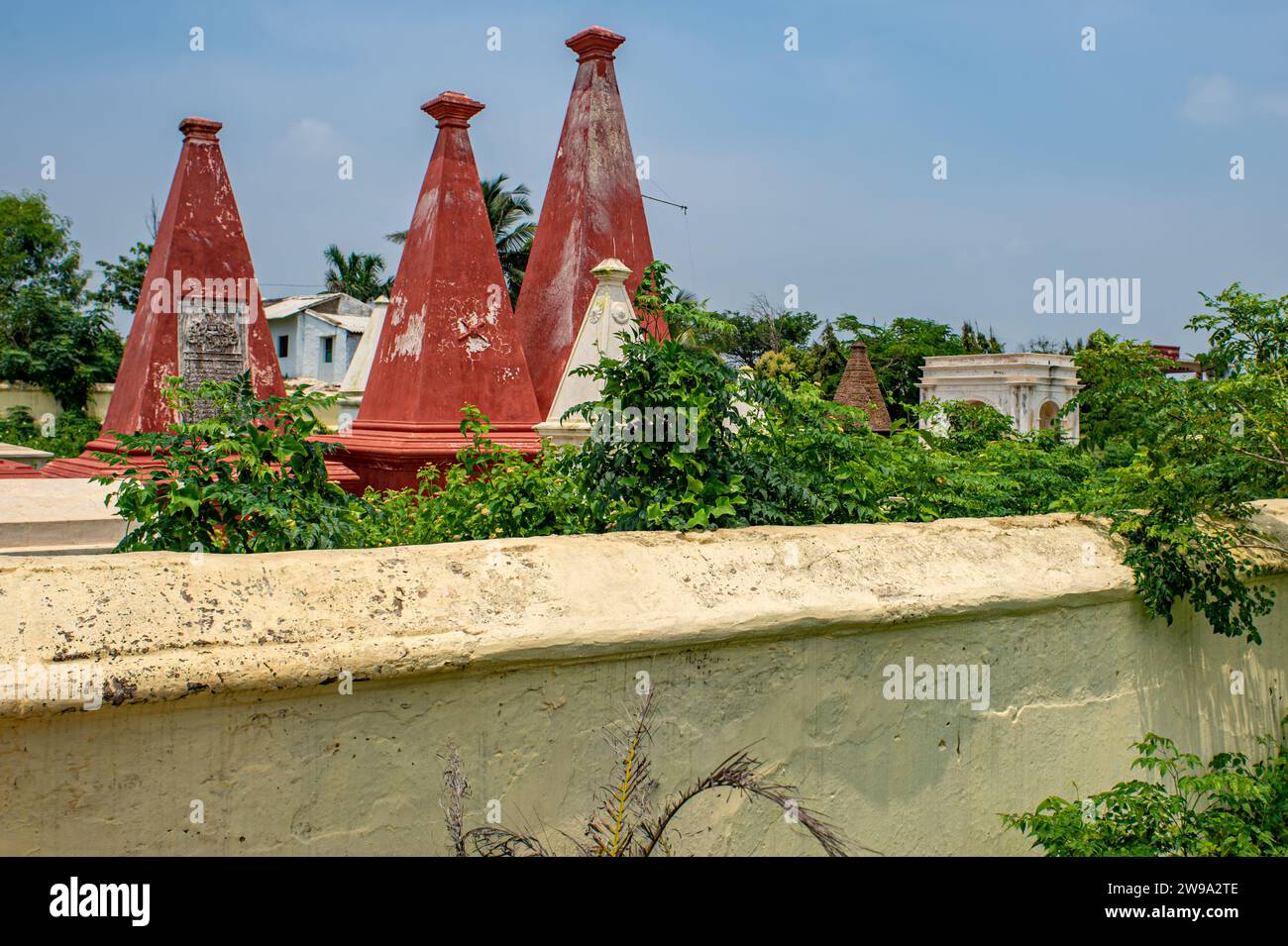 08 30 2015 Vintage Old Dutch Cimitery in Bheemunipatnam visakapatnam;Andhra Pradesh India Asia. Foto Stock