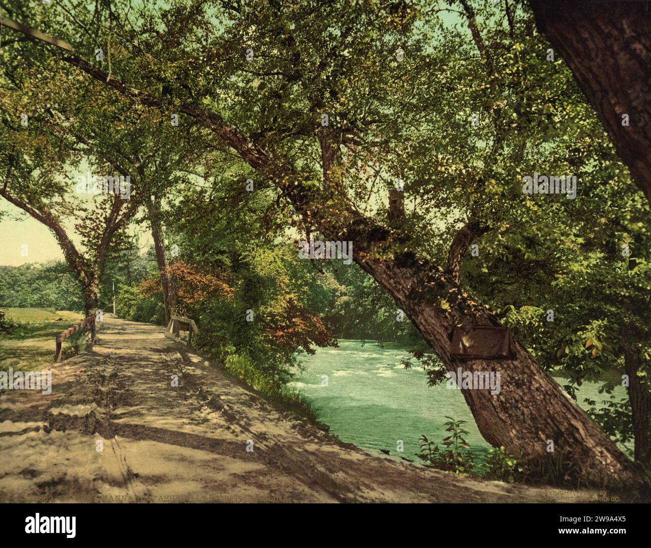 Swannanoa River, Asheville, Buncombe County, North Carolina 1902. Foto Stock