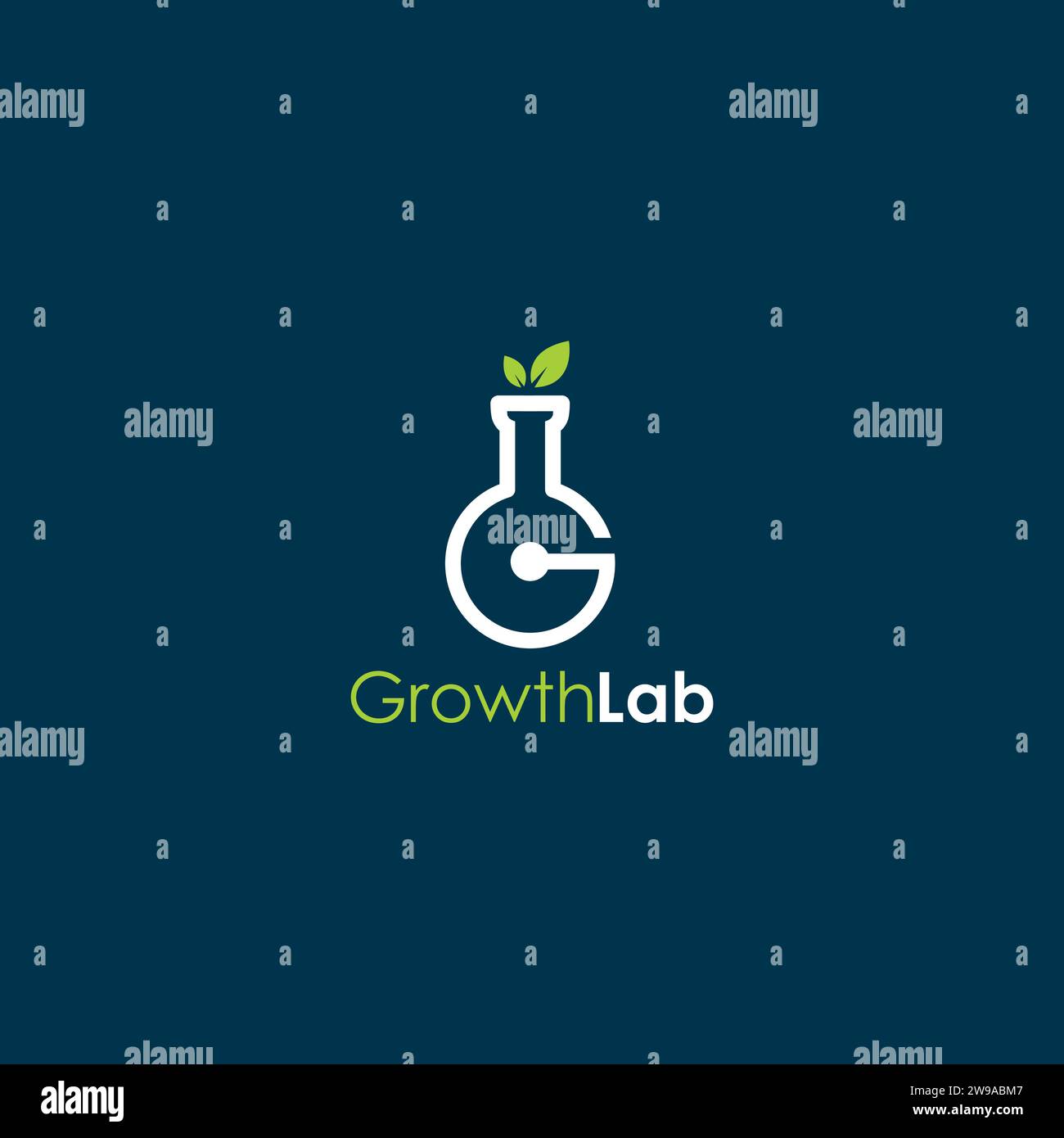 Combinazione di logo Growth Lab G Illustrazione Vettoriale