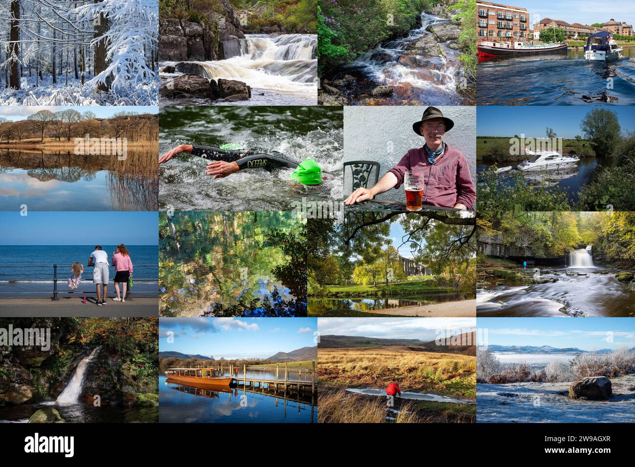 Le quattro stagioni Foto Stock