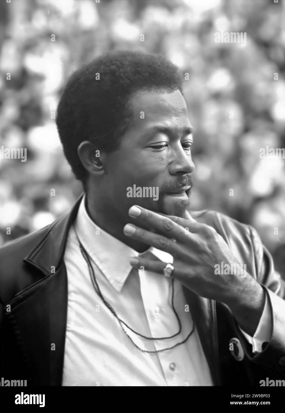 Eldridge Cleaver. Ritratto dello scrittore e attivista politico americano, Leroy Eldridge Cleaver (1935-1998) nel 1968 Foto Stock