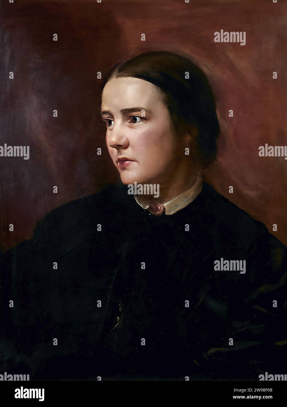 Sophia Jex Blake. Ritratto del medico e insegnante inglese, Sophia Louisa Jex-Blake (1840-1912) di Samuel Laurence, 1865 Foto Stock