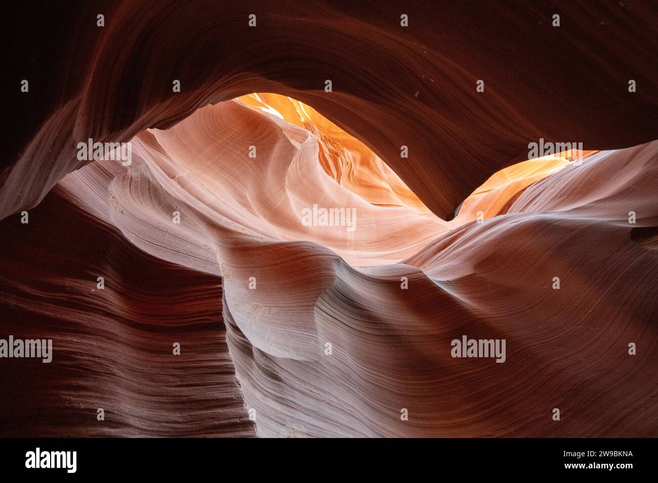 Navajo Upper Lower Antelope Canyon Arizona Foto Stock