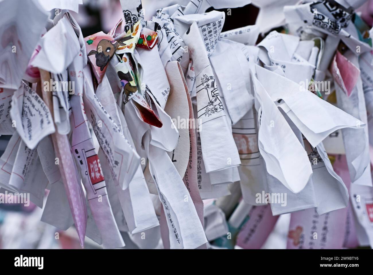 lettere con desideri personali Foto Stock