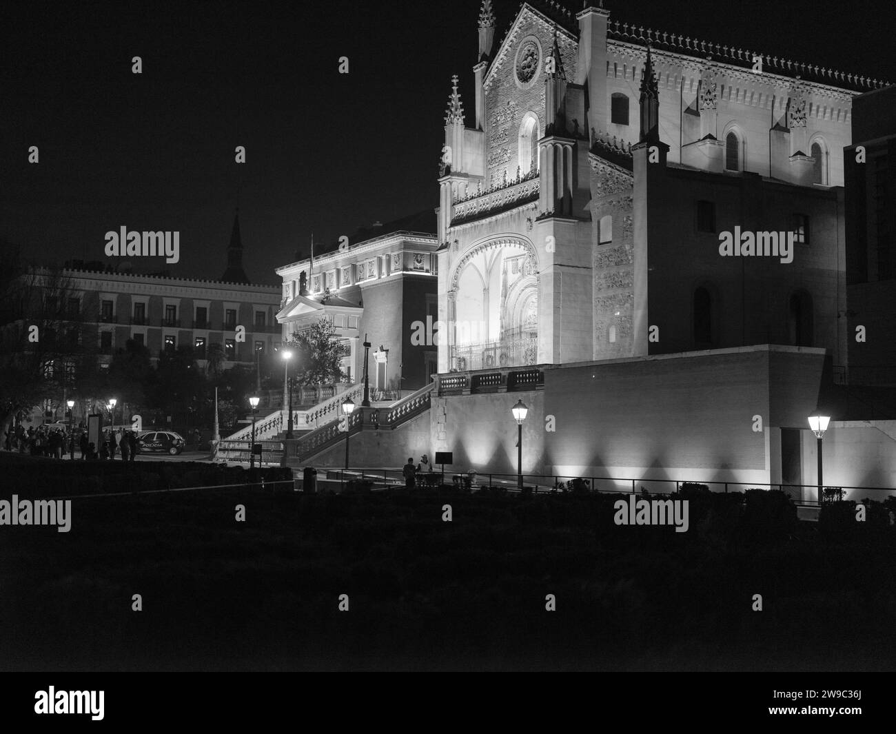 Madrid, Spagna, dicembre 2023. Veduta della Iglesia de Los Jerónimos o de San Jerónimo el Real. Madrid. Spagna Foto Stock