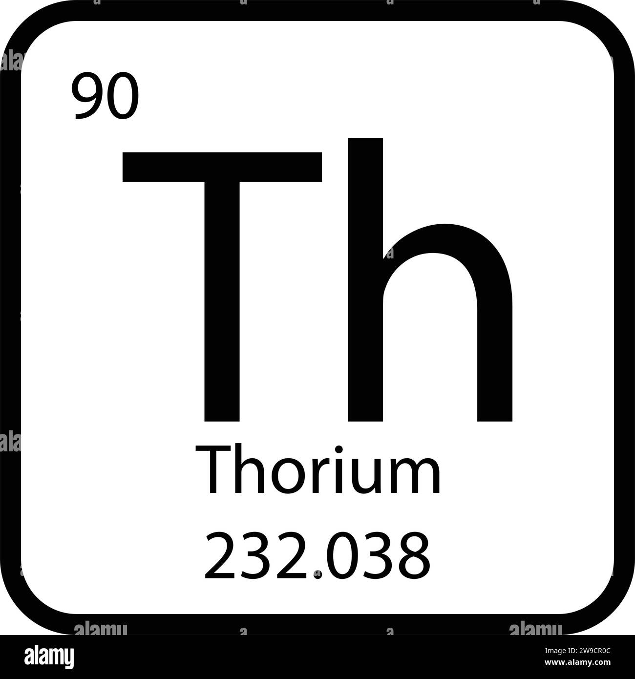 Disegno illustrativo vektor icona torio Illustrazione Vettoriale