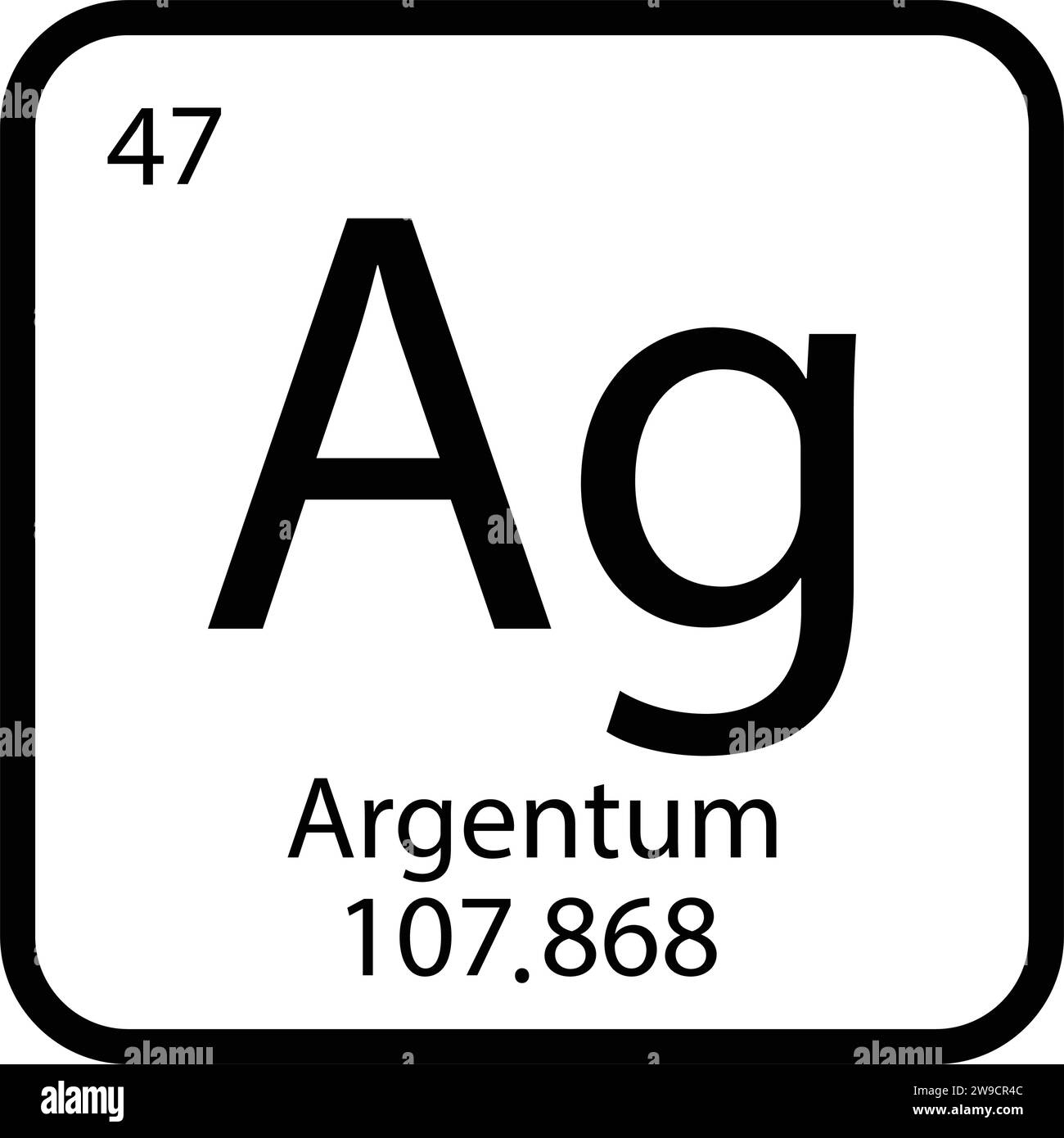 Disegno illustrativo vektor icona Argentum Illustrazione Vettoriale