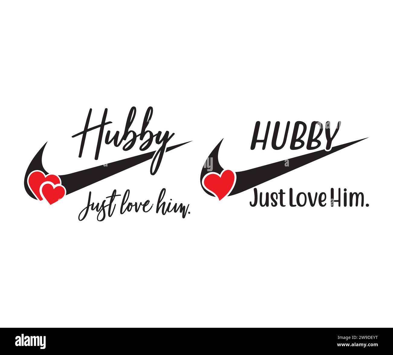 Hubby Vector, Wifey Hubby SVG, Cricut silhouette, Wife Vector, Hubby clipart, marito SVG coppia di nozze SVG, sig. e sig.ra file SVG, moglie Illustrazione Vettoriale