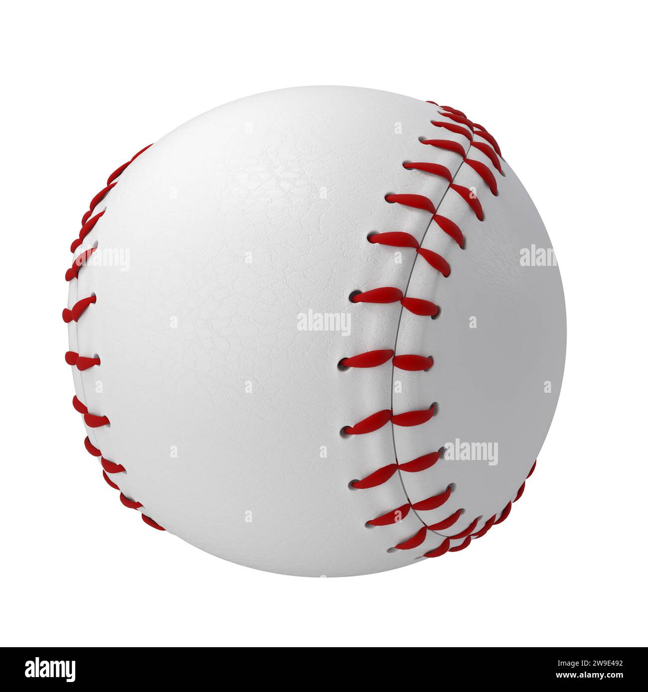 baseball isolato su un rendering 3d bianco Foto Stock