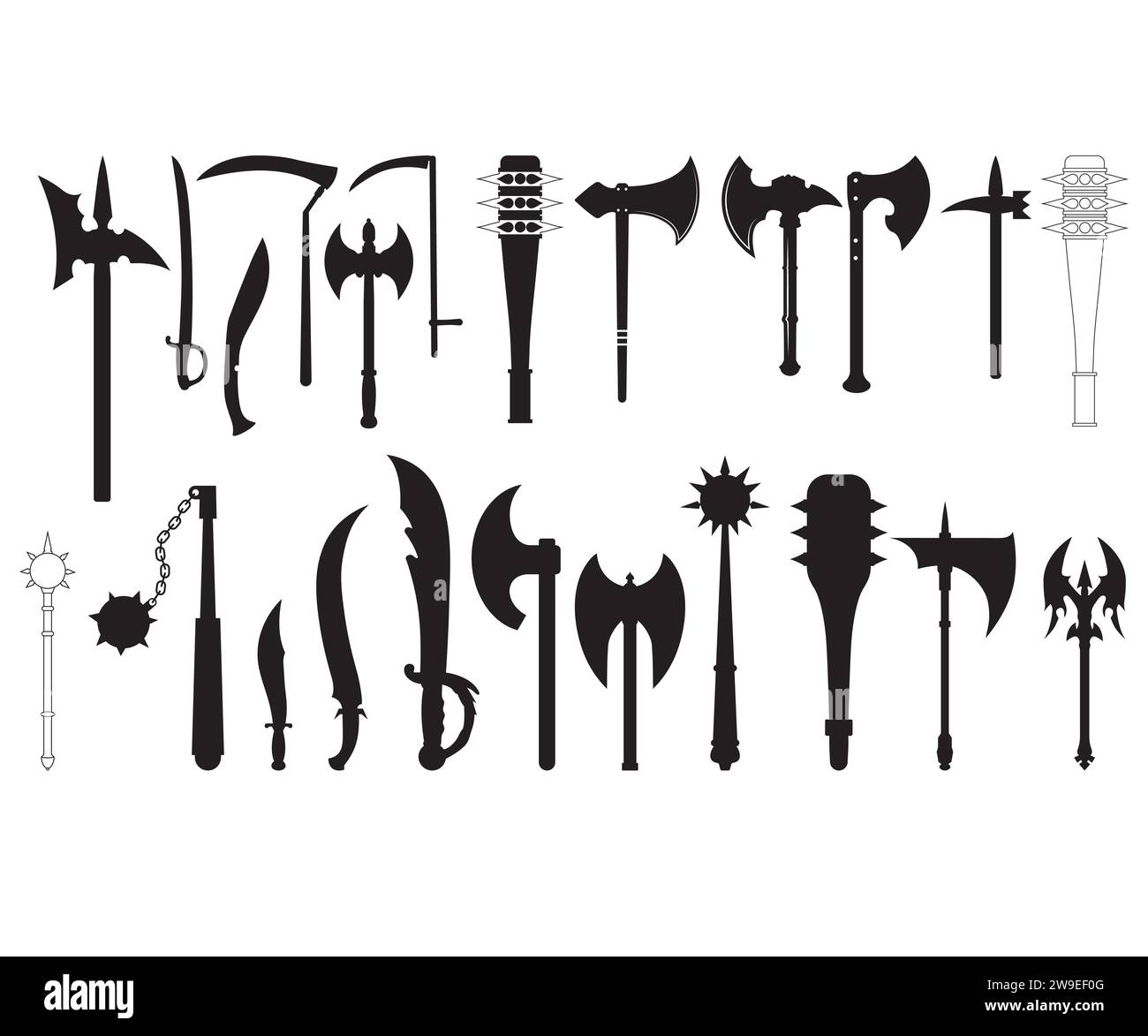 Set lancia, lancia, India, spada, coltello, Viking Weapons Spear Clipart, sagola della pistola, file di taglio del circuito della lancia, incrociato Illustrazione Vettoriale