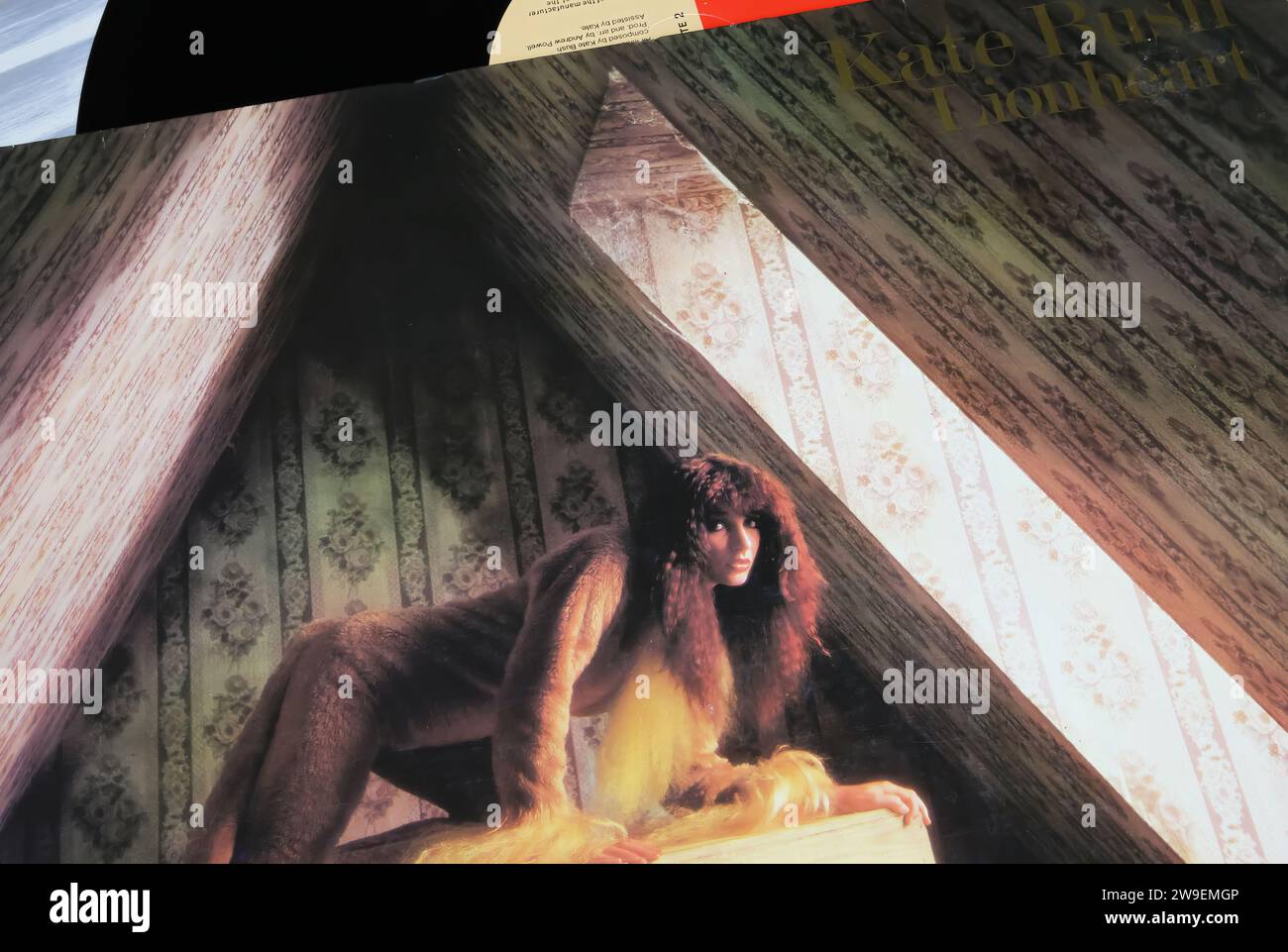 Viersen, Germania - 9 maggio. 2023: Closeup della cantante britannica Kate Bush copertina in vinile Lionheart del 1978 Foto Stock