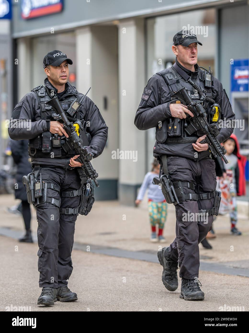 Polizia armata britannica Foto Stock