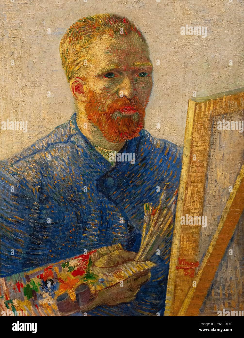 Autoritratto come pittore, Vincent van Gogh, 1886-1887, Foto Stock